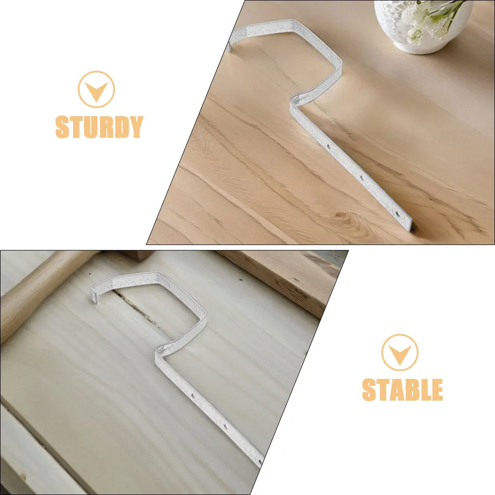 3 قطعة الثقيلة المعادن مزراب بين قوسين دائم مزراب المطر دعم سقف مستقر الصرف الشماعات مانعة لتسرب الماء الطيور المغذية قوس #2