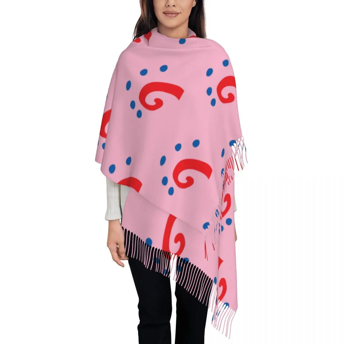 Gary The Snail Scarf Tassel Scarves for Women Soft Warm Shawls and Wraps Long Fall Winter Shawl Wrap