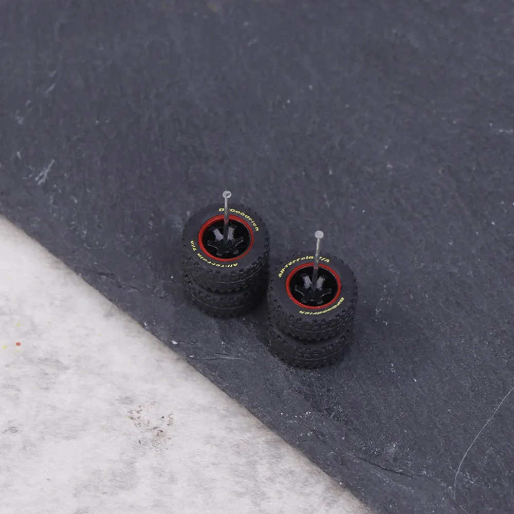 1Set New 1/64 Modified Wheel Hub Diameter 14*5.5mm Plastic Remote Control Car Modified Tires Diecast Alloy Car Hub