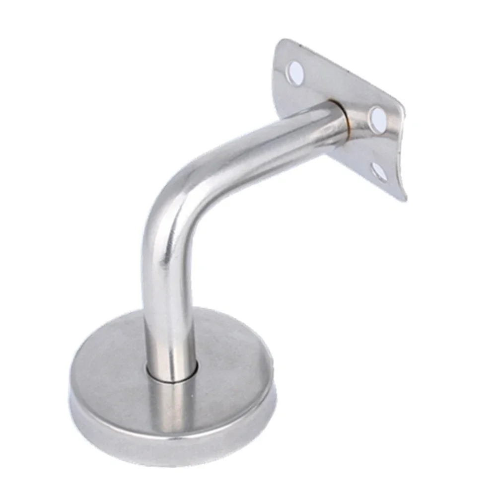 Handrail Brackets Bannister Mopstick Rail Balustrade Silver Strong For Fitting Handrail High Quality Practical