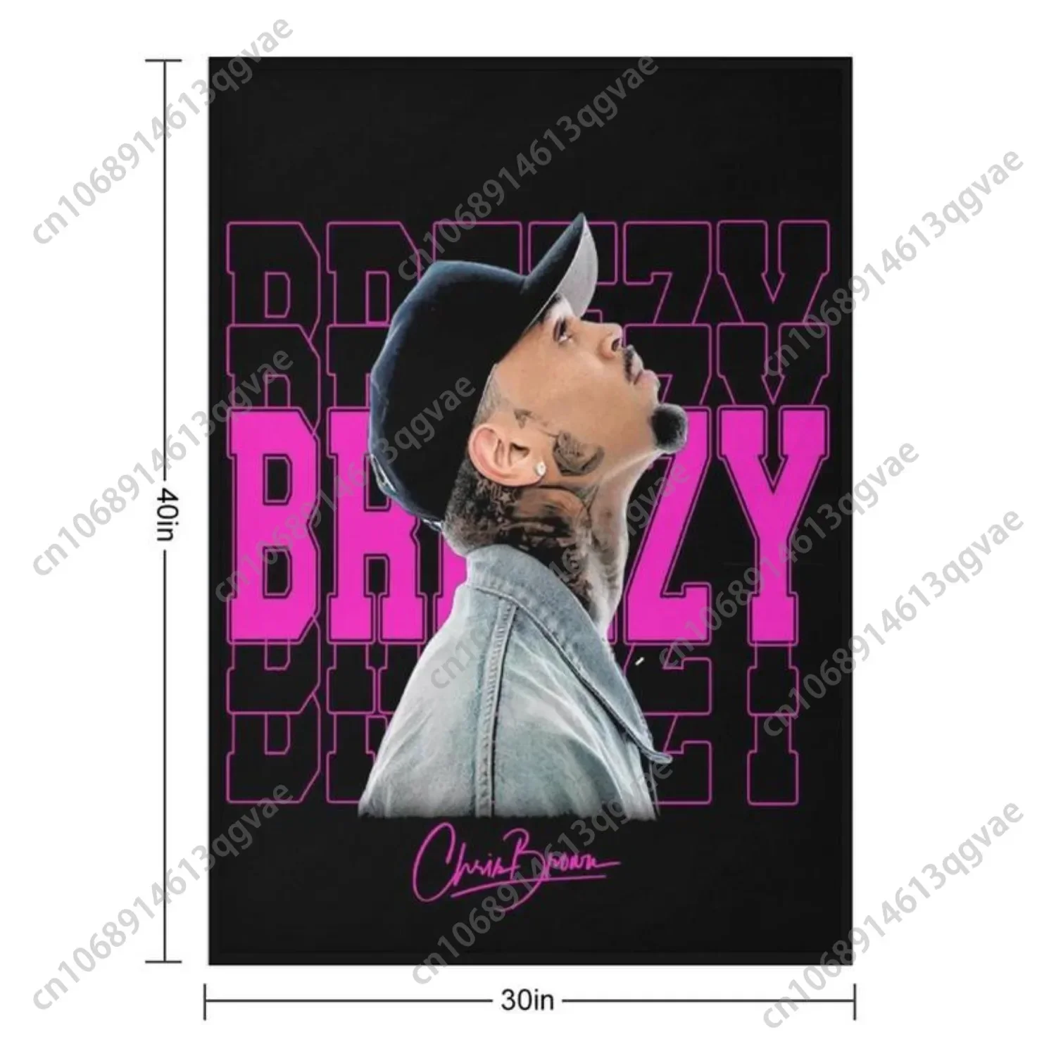 Singer Chirs Breezy Themed Print Throw Blanket Cozy Funny Lightweight Flannel Blanket Bed Bedding Decor for Camping Throw