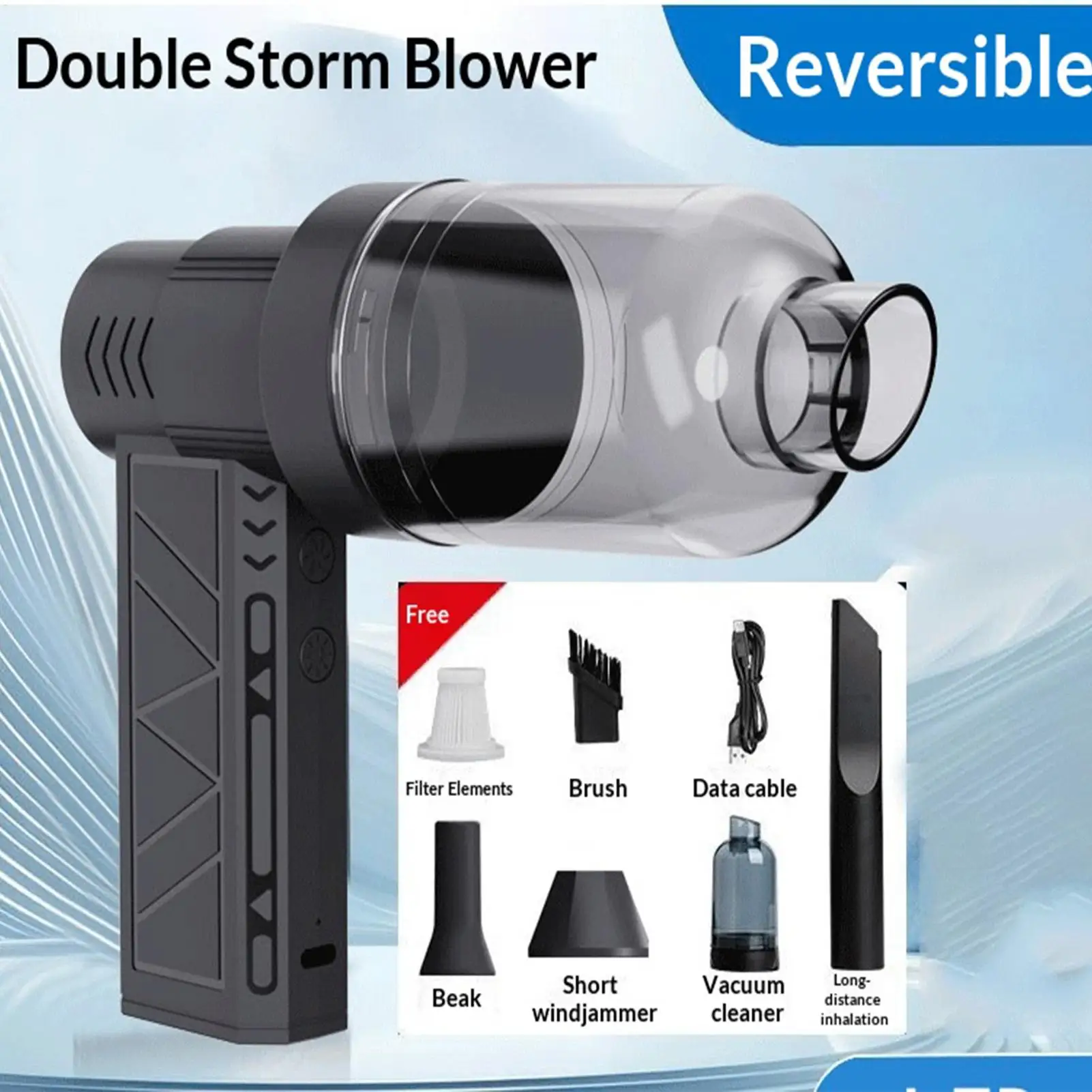 Suszarka samochodowa 3-biegowa, ręczna, bezprzewodowa, artykuły biurowe, dmuchawa do suszenia samochodu, do czyszczenia z kurzu, do plecaków, domu, liści