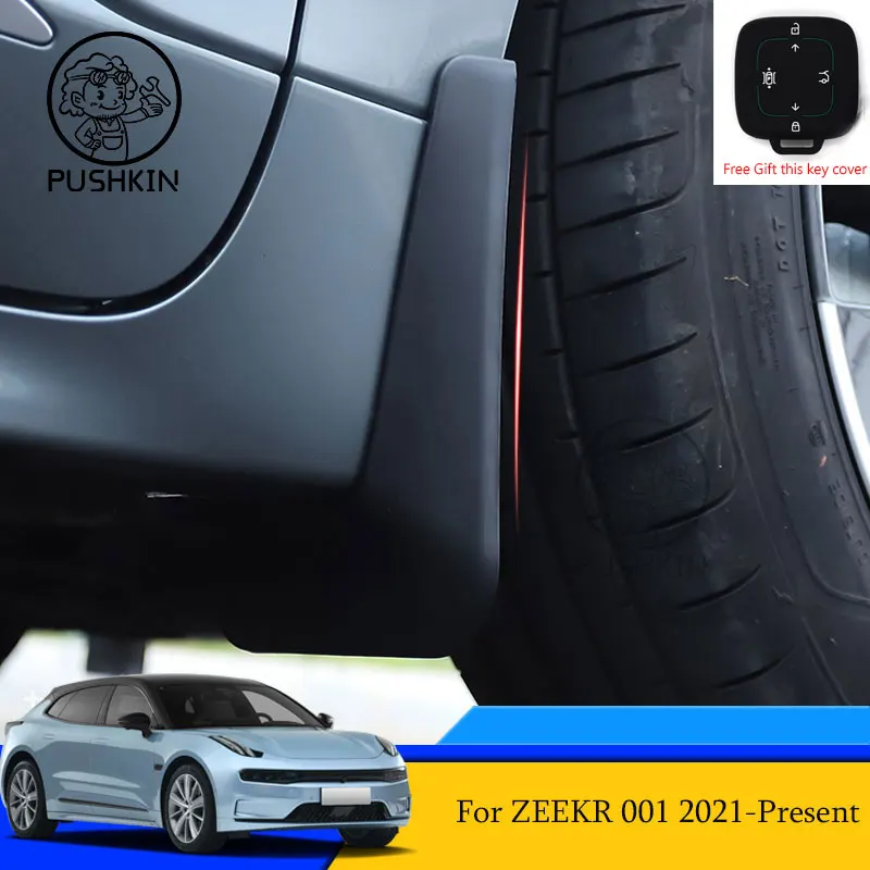 Car Style Front And Rear Mudguards Splash Guards Fender Mud Flaps For ZEEKR 001 2024 2022 2023 Protector Decoration Accessories