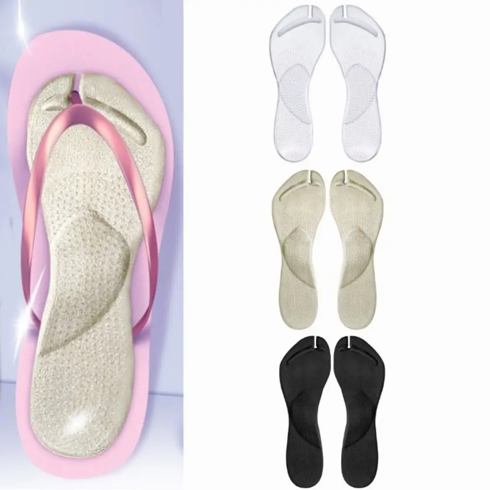 Almohadillas de Gel autoadhesivas para chanclas, antideslizantes, a prueba de golpes, protectores de dedos de los pies, absorbentes del sudor, 1 par