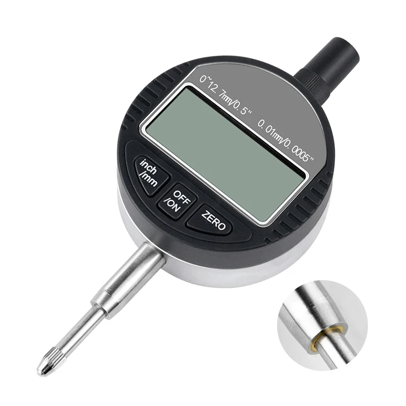 Micrometro elettronico da 0.001mm/0.01mm micrometro digitale da 0.00005 "portata metrica/pollici 0-12.7mm/0.5" indicatore del quadrante