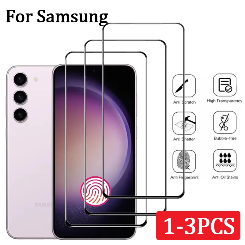 1-3 PCS Protective Film For Samsung Galaxy S26 Ultra S25 S24 S21 S20 FE A73 A72 A57 A56 A37 A36 A17 A16 Cristal  Tempered Glass