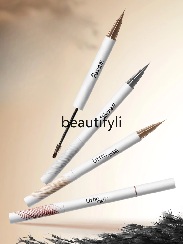 Double head styling water eyebrow pencil, long-lasting waterproof, light-colored wild eyebrow pencil