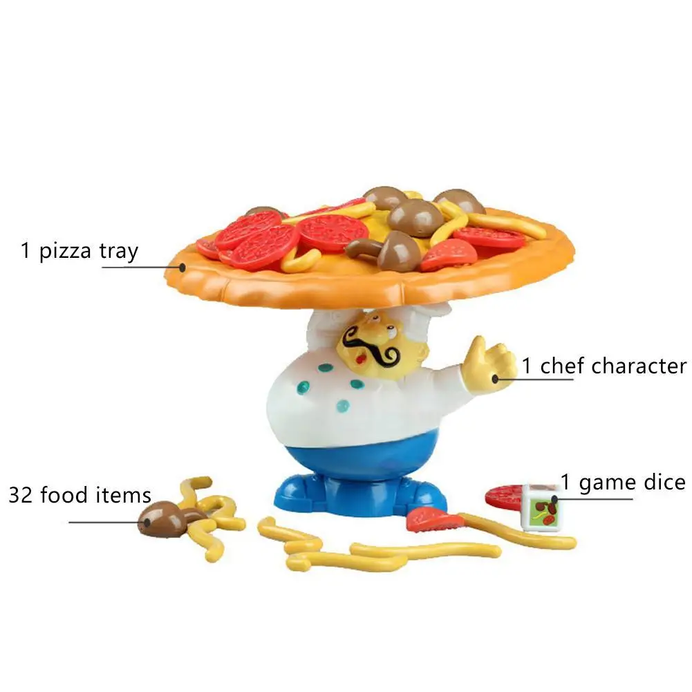 Creative Stacking Tabletop Balancing Pizza Game Educational Parent-child Interaction Multiplayer Board Games Kids Birthday Gift