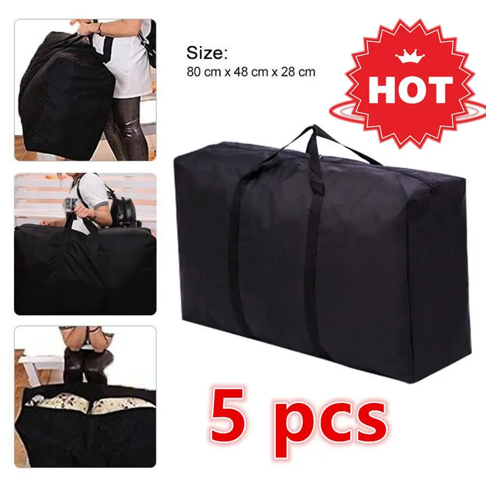 5 Pcs Super Large Capacity Travel Duffel Bag Foldable Luggage Travel Bag Large Capacity Waterproof Polyester Organizer