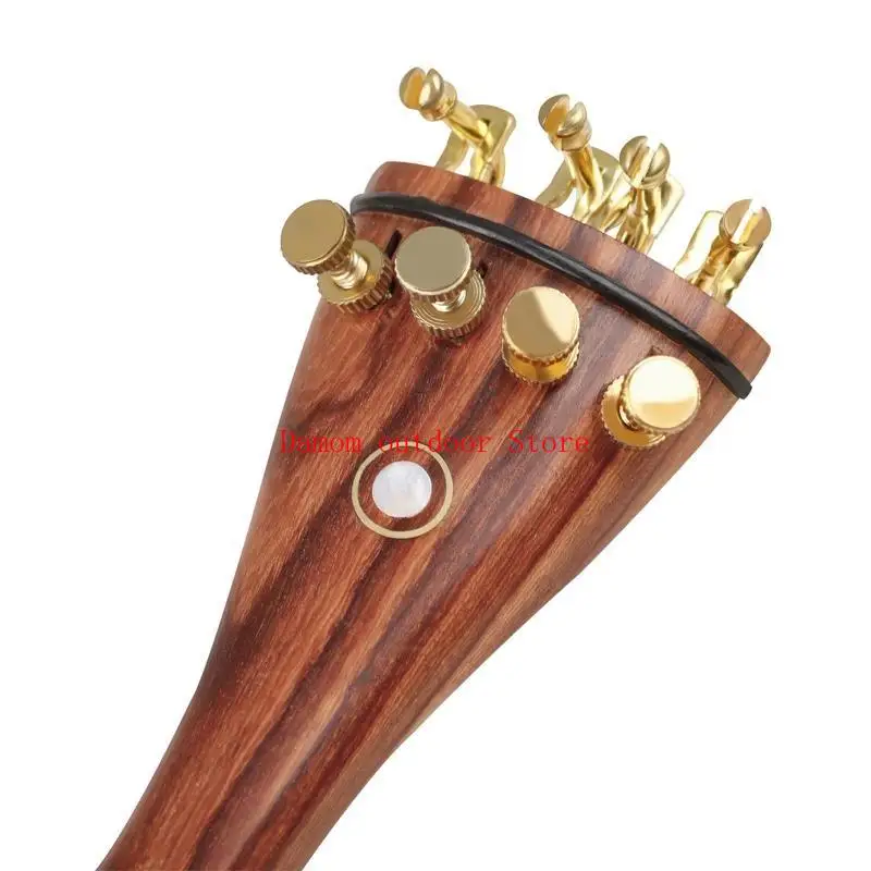 4/4 Jujube Violin Fittings Parts Accessories Pegs Tailpiece Tuners Endpin