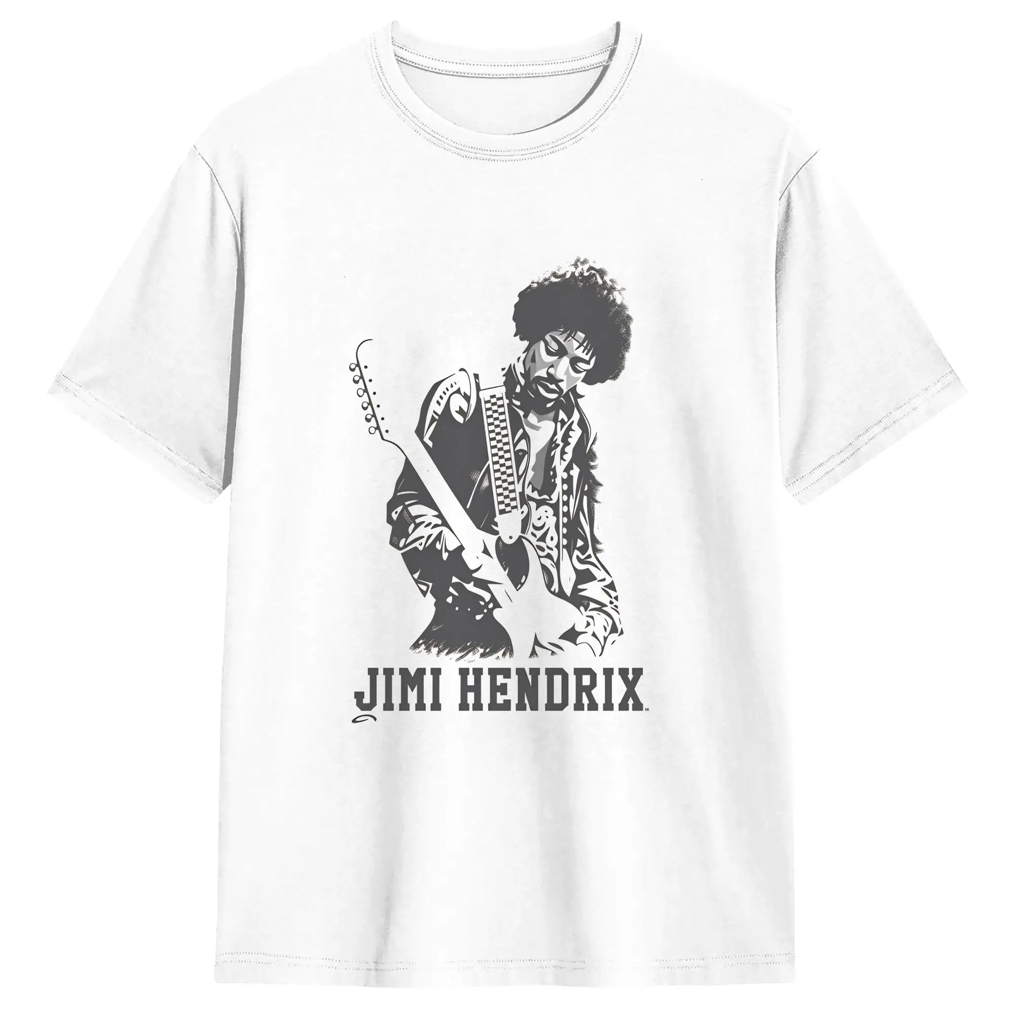 Camiseta con estampado gráfico Legend God of Guitar Jimi Hendrix para hombre y mujer, camiseta de algodón para verano, camiseta informal holgada de gran tamaño Harajuku Y2K