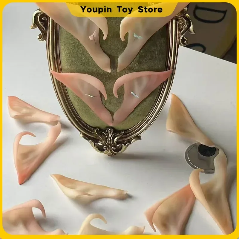 Coskawaii Elf Ears Realistic Pointed Soft Latex Frieren Anime Game Cosplay Accessories For Halloween Cosplay Enthusiasts