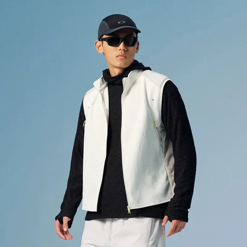 Autumn Winter Outdoor Hiking Travel Lightweight Quilted Vest Men Women Stand Collar Loose Casual Sports Sleeveless Vest Jacket view 5