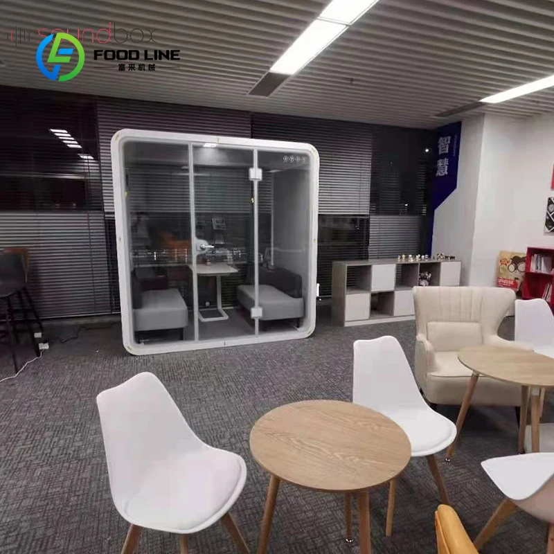 Customized Portable Office Pods Indoor Sound Proof Soundproof Booth Furniture Noise Insulation Phone Booth For Open Office Space