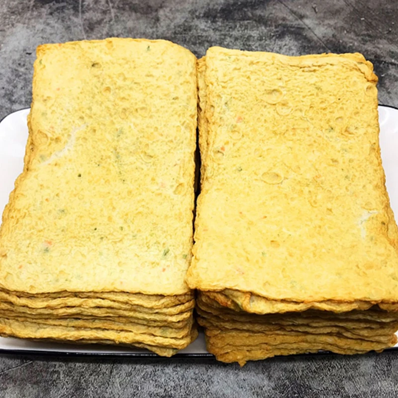 ★ 71% contenido de carne, auténtico pastel de pescado Busan, pastel de pescado cuadrado, 2 kg