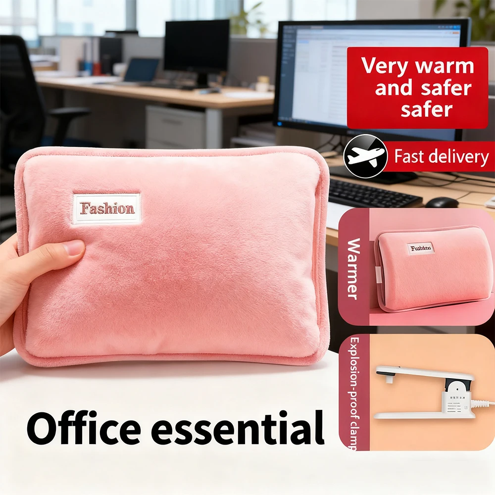 

Winter Hot Water Bag Rechargeable Dynamic Comfortable Plush Hand Warmer With Long-Lasting Heating And Explosion-Proof Heating