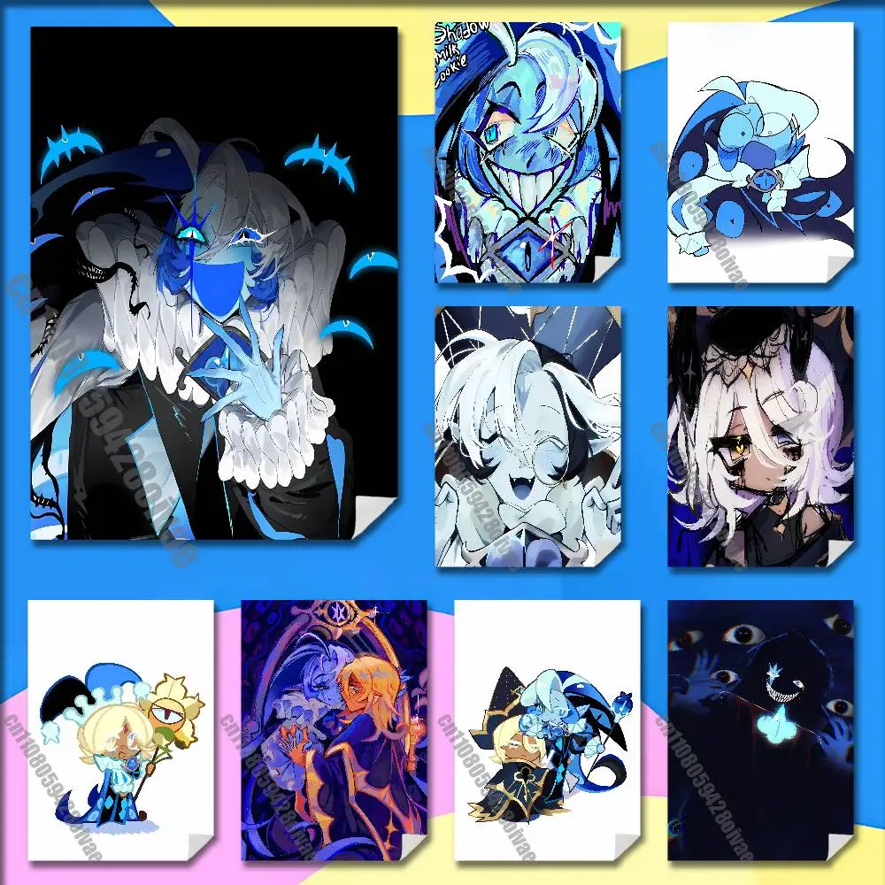 

C-CookieRun K-Kingdom Shadow Milk C-Cookie Run Poster Wall Murals For Home Self-adhesive Decoration Sticker Playbill Cover