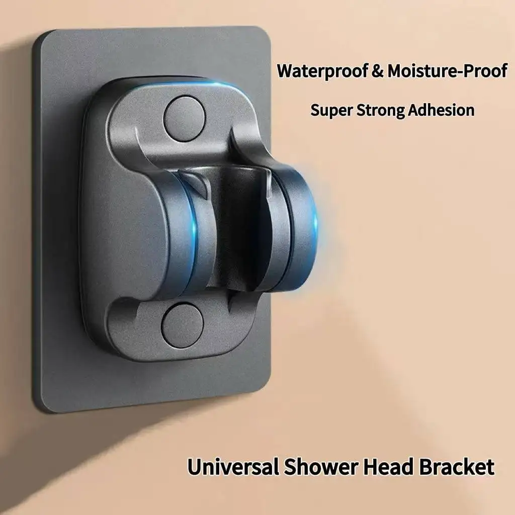 Punch-Free Shower Head Bracket, Fits All Kinds of Shower Heads, Universal for Shower Sprays & Toilet Bidets