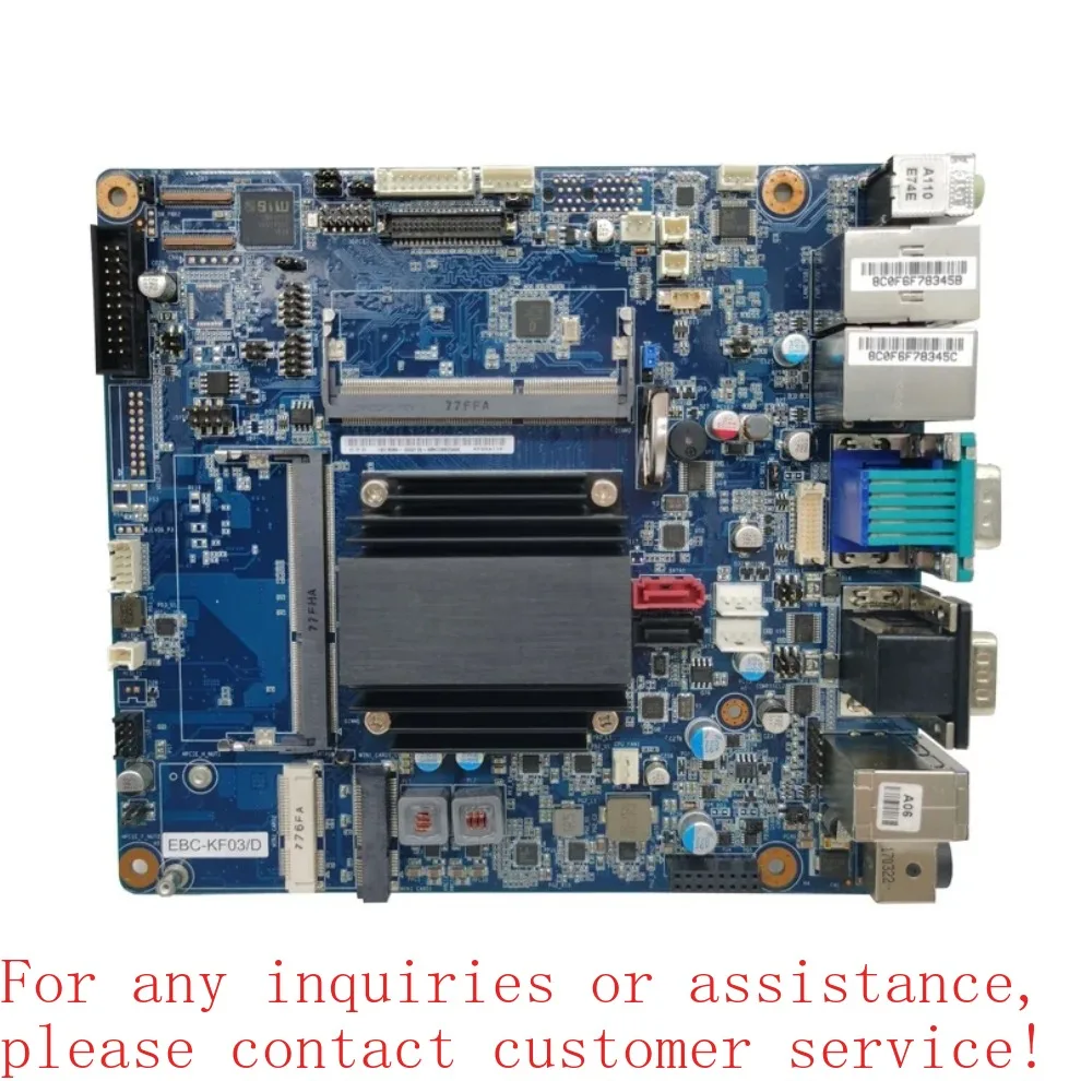 Used For Advantech main control EBC-KF03/D three industrial control port Double network port 3 COM port ITX motherboard   (0712)