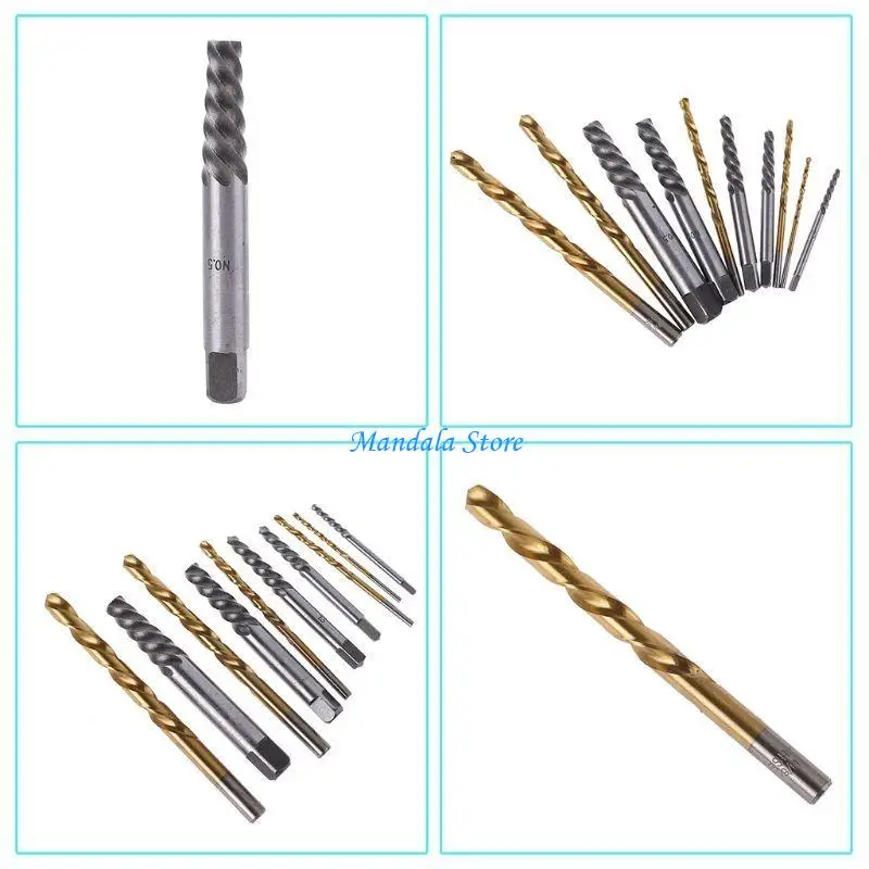 U2JC Broken Screw Extractor, Double Head Sliding Thread and Broken Wire Remover Drill