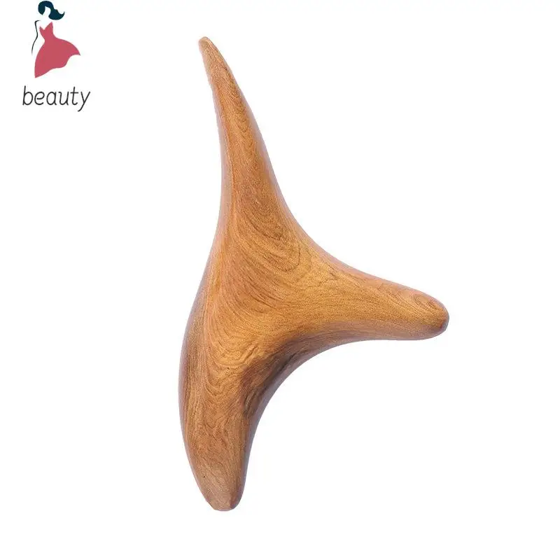 Masajeador Trigeminal de madera, herramienta de reflexología de madera fragante para el cuerpo, cuello, circulación sanguínea, terapia de SPA