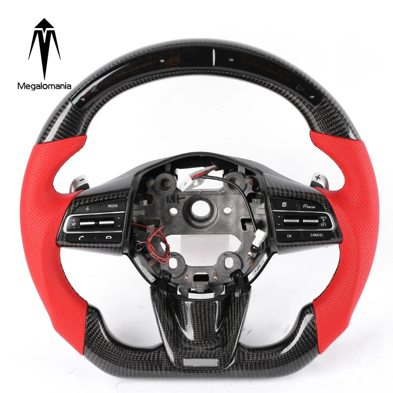 Genuine OEM Customized Carbon Fiber Car Steering Wheel for Kia Stinger GT