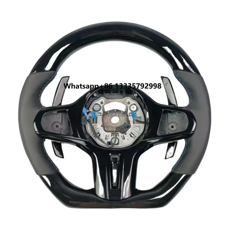 

New Unique Design Upgrades Leather Piano Black Steering Wheel M SPORTS for BMW G20 G30 Car Steering Wheel