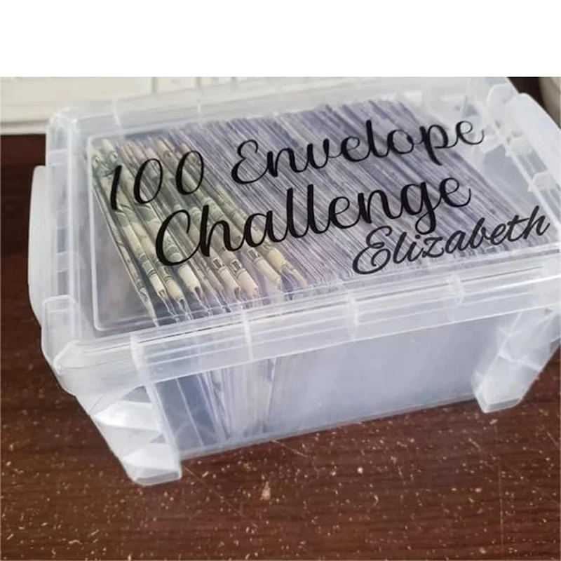 10,000 Umschlag Challenge Box Set einfache und unterhaltsame Möglichkeit, zu sparen, Umschläge Geld sparen Challenge Box wieder verwendbar einfach zu bedienen