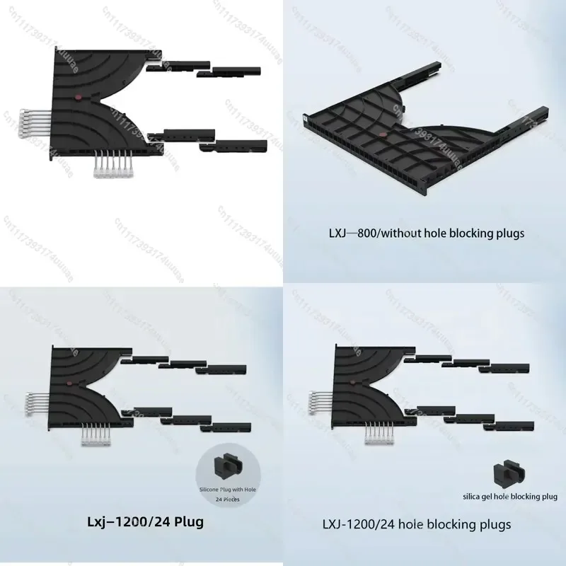 24 Hole Horizontal Cable Management Tray Channel Type Wire Organizer for Server Rack Data Center Cabinet Network Patch Panel