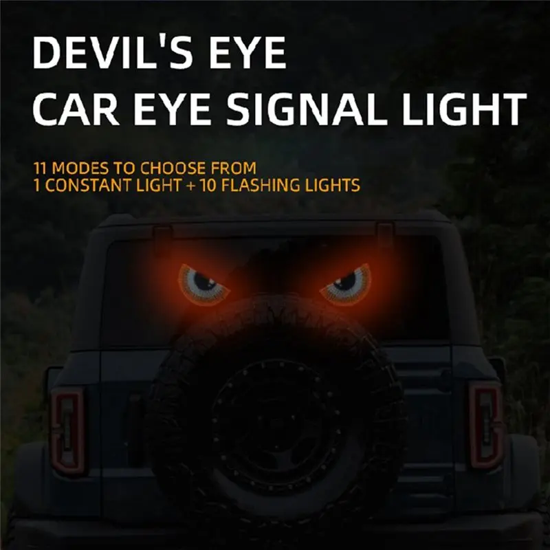 Authentic USB Plug-In LED Light Signal Lights, Flexible Matrix Panel For Car Windshield Warning Strobe Decor A