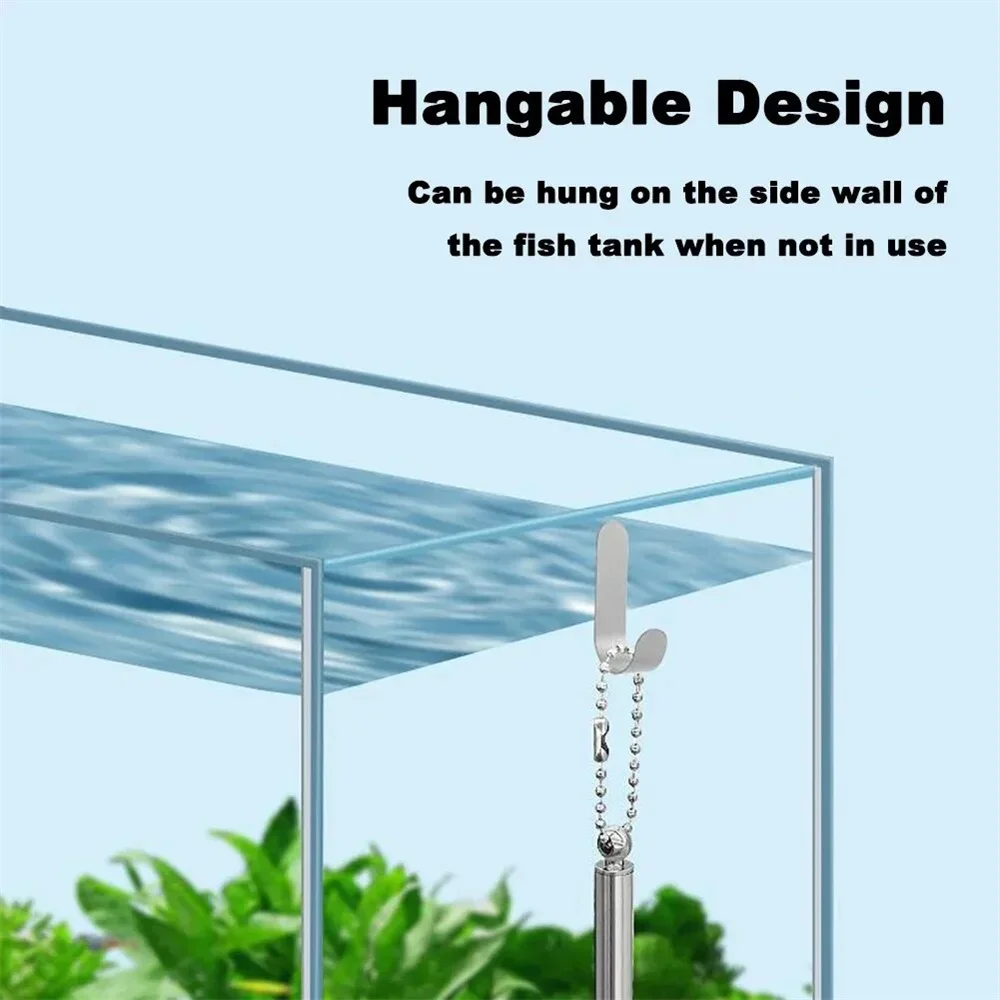 Aquarium Square Fishing Net With Suction Cup Extendable Long Handle Fishing Gear For Catching Fish Shrimp Tank Clean Accessories images - 6