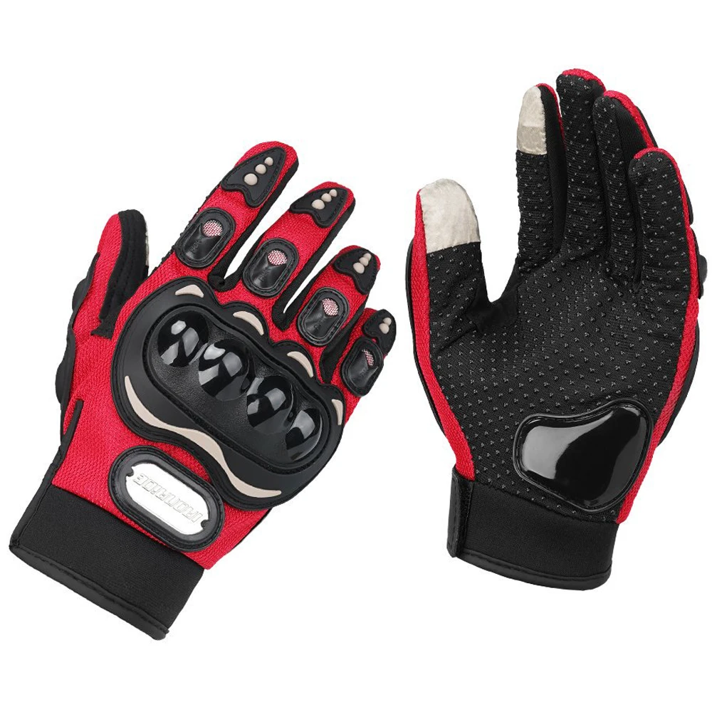 

Motorcycle Glove Breathable Bicycle Motorcycle Full Finger Guantes Motocross Motorbike Breath Mesh Touch Screen Racing Gloves