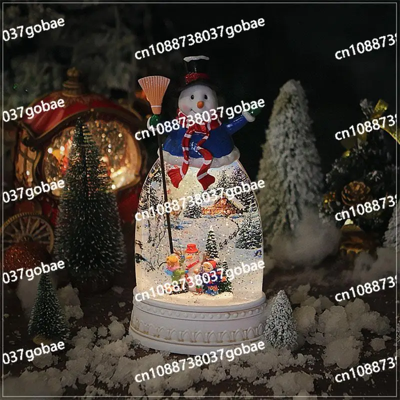 Santa Claus decorations, snowflake ambient lights, crystal ball music boxes, birthday gifts for wives and girlfriends