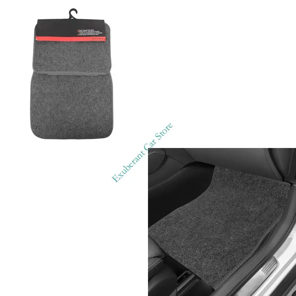 

H3CE Набор из 4 универсальных автомобильных напольных покрытий. Всепогодная защита. Противоскользящая конструкция. Подходит для