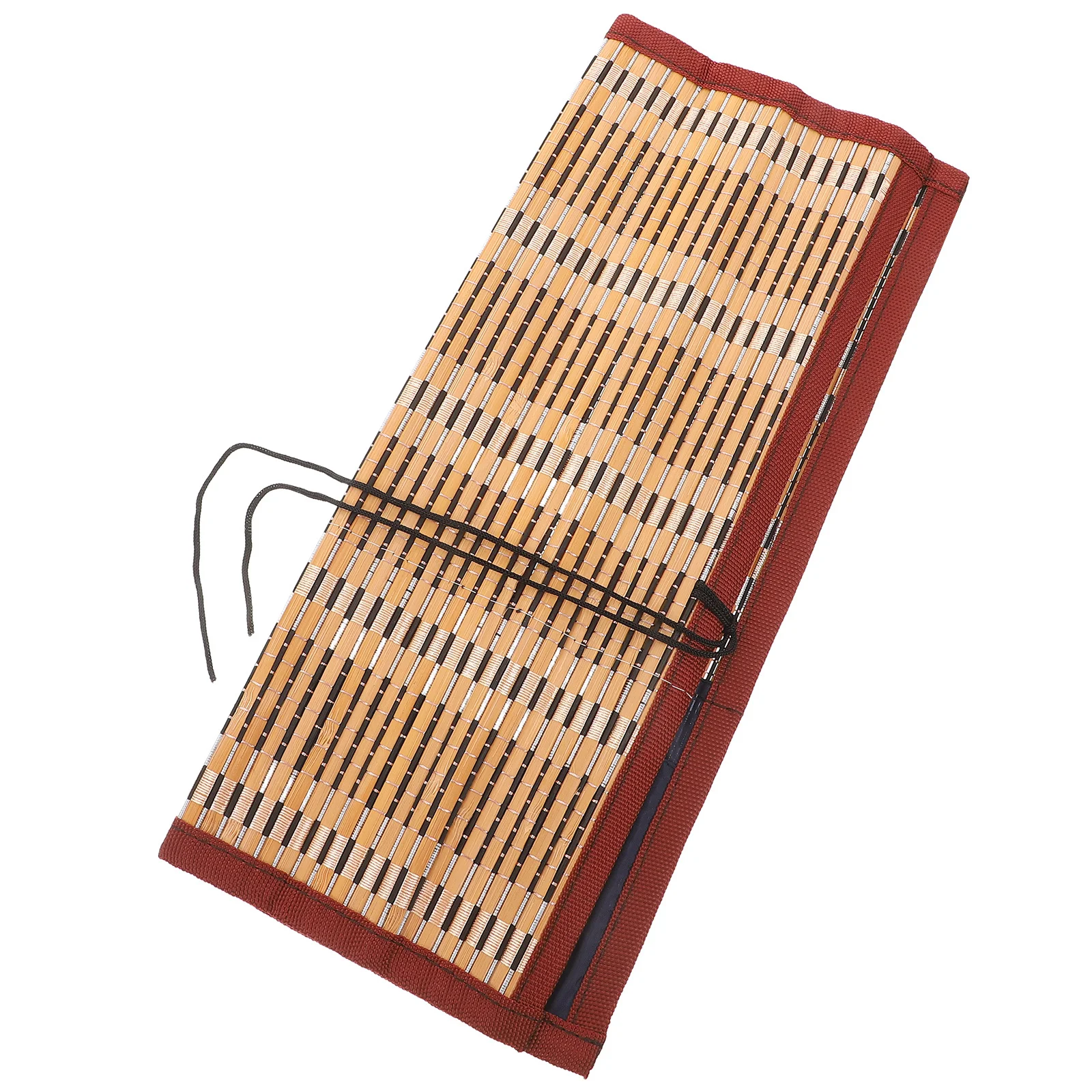 

1Pcs Bamboo Rolling Calligraphy Brush Roll Wrap Holder Size L 8 Slots Pencil Roll Wrap Portable Lightweight Dampproof Breathable