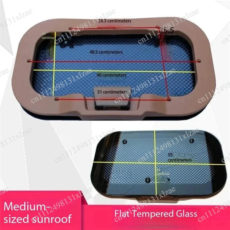 

Universal Manual Sunroof Kit for E-Trike - Pop-Up Design with Weatherproof Seal for Cab Enclosure