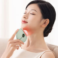 Electric Guasha Massager Hot Compress Eye Massager Jade Heating Vibration Scraping Neck Face Skin Lifting Removal Wrinkle Tool