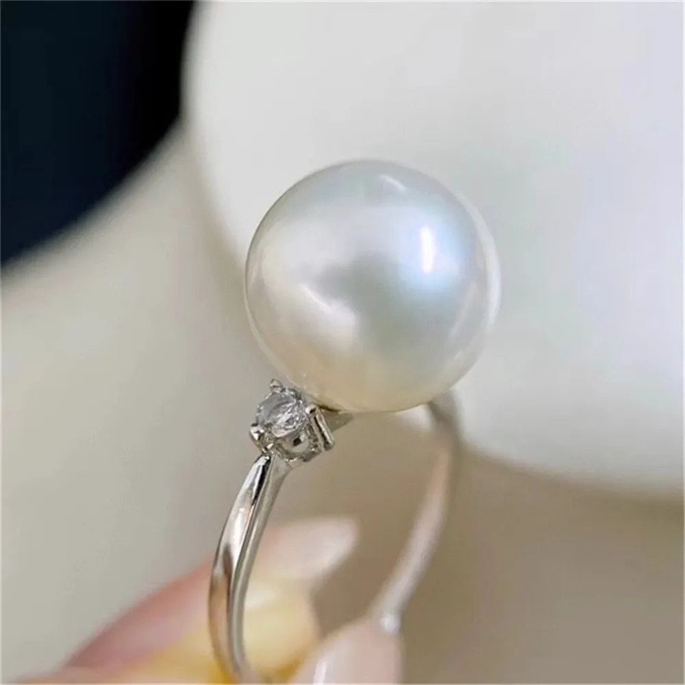 DIY Perle Zubehör 18 Karat Tasche Gold Kupfer dicke Vergoldung exquisite einfache High Sense Ring Arbeit in Bearbeitung mit 9-11mm