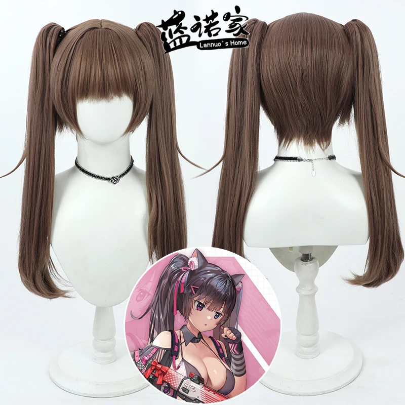 

Game Goddess of Victory: Nikke Nero Cos Cosplay Wig Halloween Carnival Party Props Synthetic Hair Heat Resistant Fiber +Wig Cap