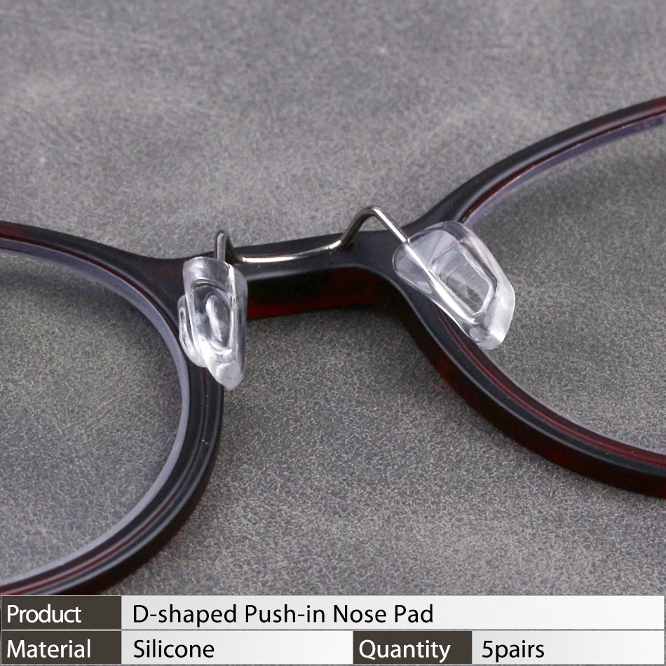Óculos de silicone óculos de sol nariz almofadas óculos antiderrapante transparente nosepads acessórios