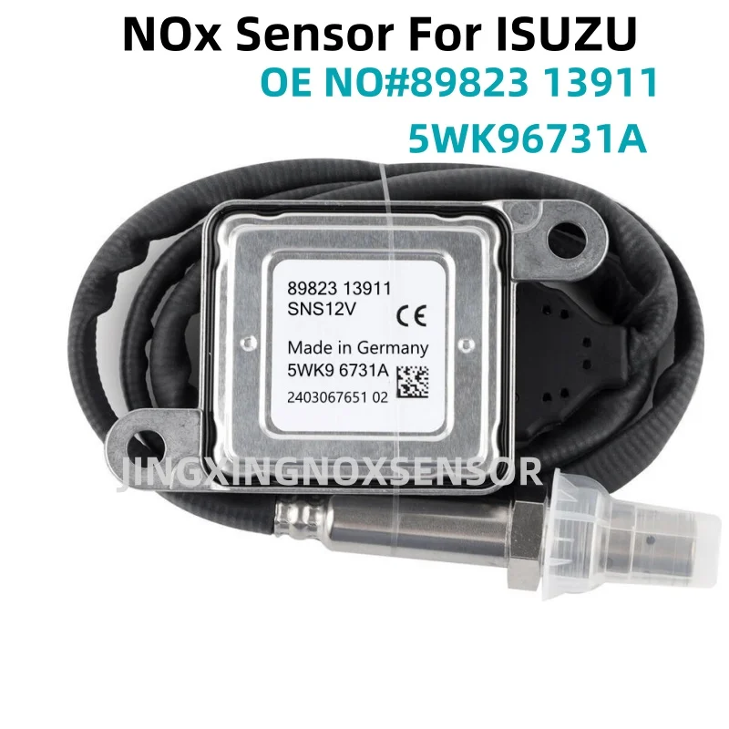 

89823 13911 8982313911 Original New Nitrogen Oxygen NOX Sensor For Isuzu NPR NPR-HD NQR NRR Reach 4JJ1 3.0L 4HK1 5.2L