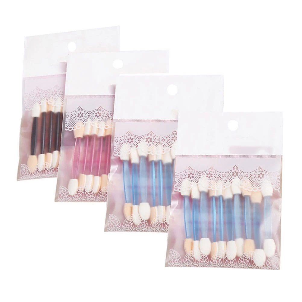 

40pcs Eyeshadow Stick Sponge Applicators Double Head Plastic Abs Makeup Supplies Facial Brushes Cosmetics Tools