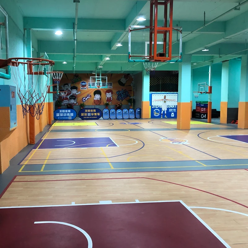 

Beable Customized Indoor Professional Wood Like PVC Sports Flooring Basketball Court Floor Multi Function Sports Surface