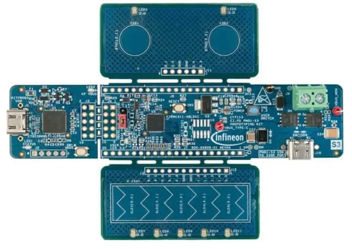 

CY7113 EZ-PD PMG1-S3 development board