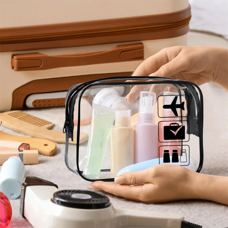 Toiletry Bag Tsa - 1pc Clear Toiletry TSA Approved Travel
