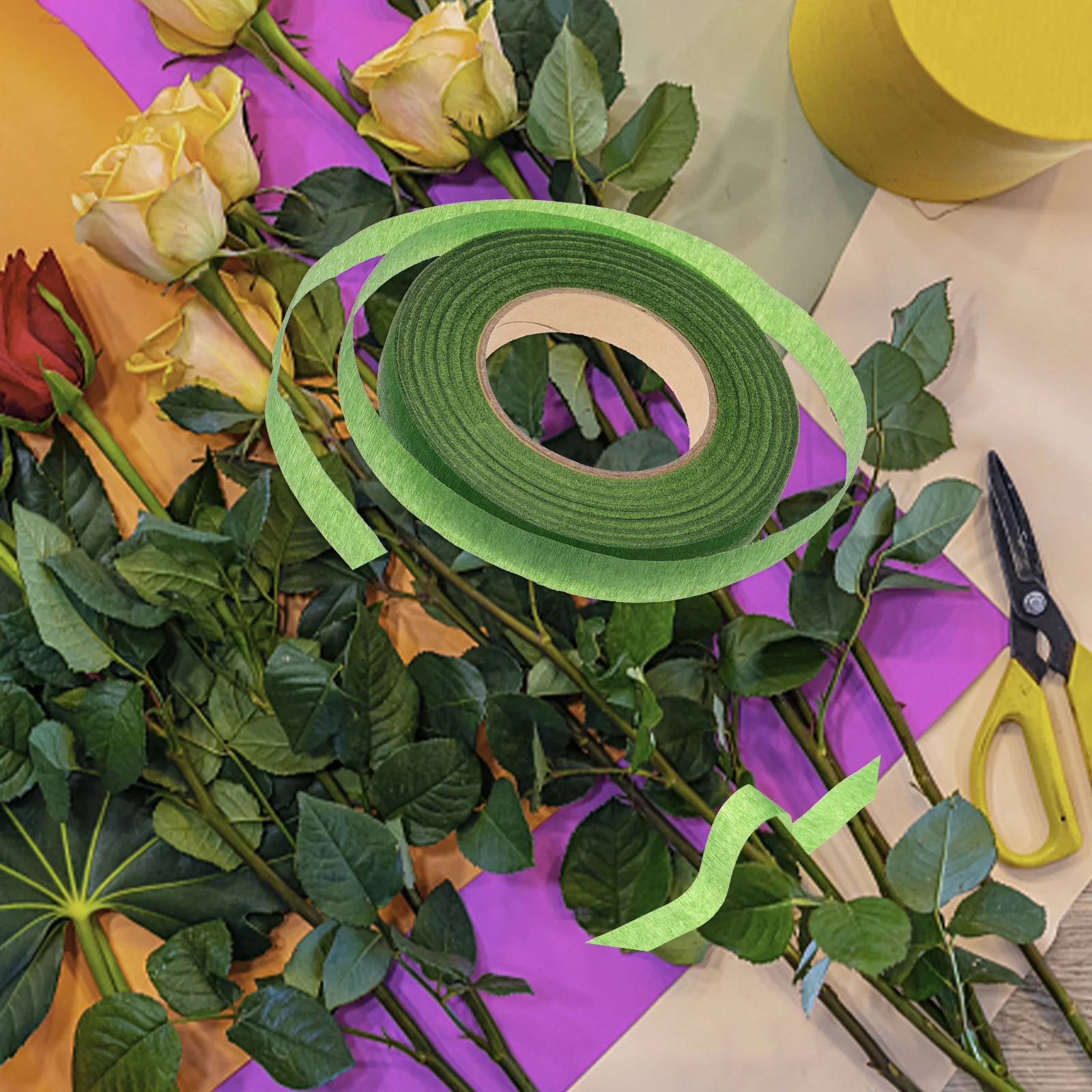 

12 Rolls Tape Floral Wedding Flower Arranging Supplies Bouquet Stem Wraps