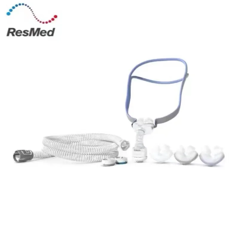 Airmini Airfit P10 Mask Pack for Resmed Air Mini CPAP Nasal Pillow Set with Headgear Short Tube and HumidAirX Sleep Apnea