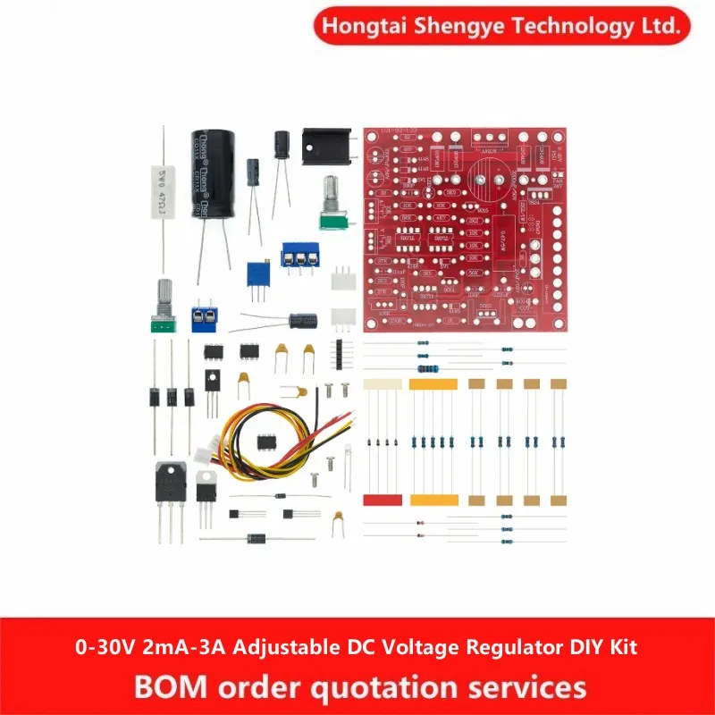 0-30V 2mA-3A Adjustable DC Voltage Regulator Laboratory Power Supply Short Circuit Current Limit Protection DIY Kit Module