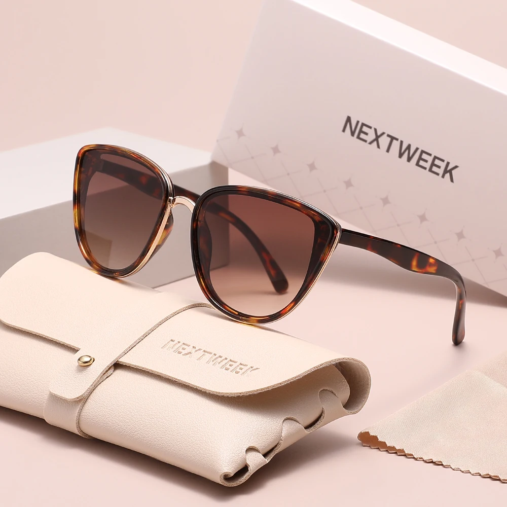 

NEXTWEEK модные треугольные солнцезащитные очки для женщин, очки для вождения, летняя защита UV400 для женщин, очки в стиле ретро