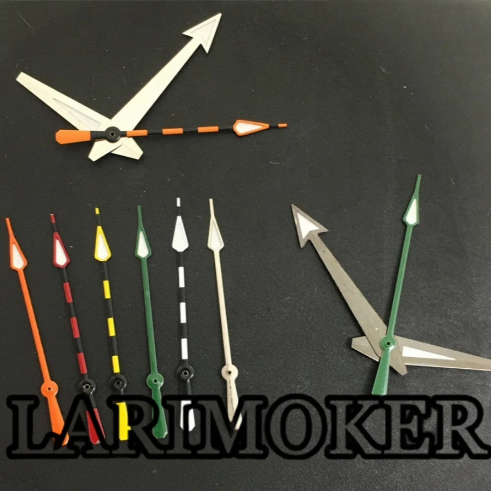 LARIMOKER Green Luminous Watch Hands Coloured Seconds Hand Set Retrofit Watch Accessories Three Hands for NH35 PT5000 MovemenT